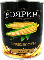 Кукуруза молодые початки, 3100мл, ж/б, БОЯРИНЪ, Тайланд/Вьетнам Кукуруза молодые початки, 3100мл, ж/б, БОЯРИНЪ, Тайланд/Вьетнам