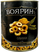 Оливки резаные, 3100мл, ж/б, БОЯРИНЪ/Botanica, Испания/Египет Оливки резаные, 3100мл, ж/б, БОЯРИНЪ/Botanica, Испания/Египет