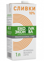 Сливки питьевые ультрапастеризованные, жир. 10%, 1л, тетрапак с крышкой, ЭКОНИВА, Россия Сливки питьевые ультрапастеризованные, жир. 10%, 1л, тетрапак с крышкой, ЭКОНИВА, Россия